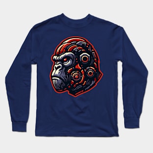 The face of Mecha Kong Long Sleeve T-Shirt